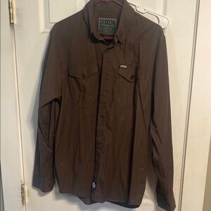 Dixxon Brown Striped Shirt